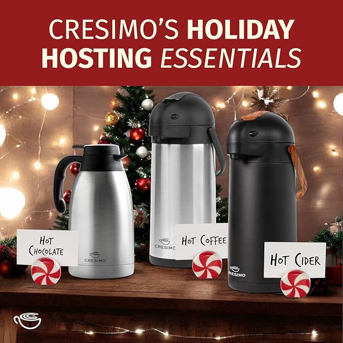 Thermal Coffee Carafe 74Oz, Keeps Drinks Hot - Image 3