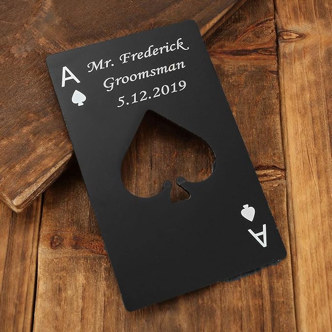 Personalized Custom Bottle Opener, Yoption Stainless Steel Credit Card Size - Image 2