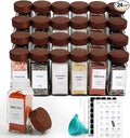 24 Pcs Spice Jars, 4oz Seasoning Containers by ckcy