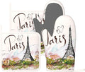 Pretty Romantic Paris Eiffel Tower Oven Mitts and Pot Holders Sets of 4 by Echoserein