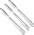 Geiserailie 3 Pcs 9.4inch Korean BBQ Tongs Stainless Steel Kitchen Tweezers by Geiserailie
