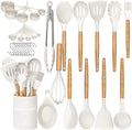 Umite Chef Kitchen Cooking Utensils Set, Wooden Handle Silicone Kitchen Gadgets by UmiteChef