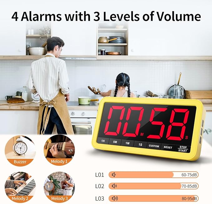 VOCOO Digital Kitchen Timer - Image 4