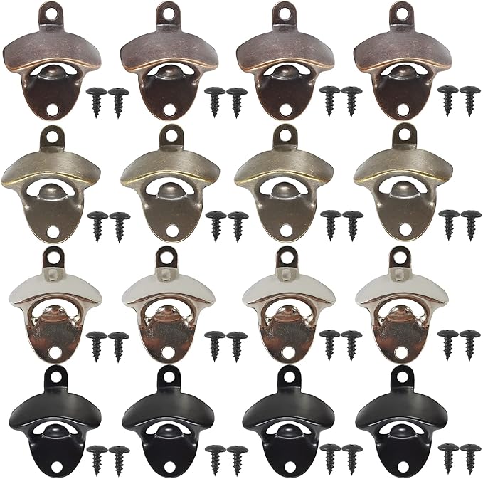 ROYHOO 16PCS Wall Mounted Bottle Opener Vintage Beer Opener by Unknown