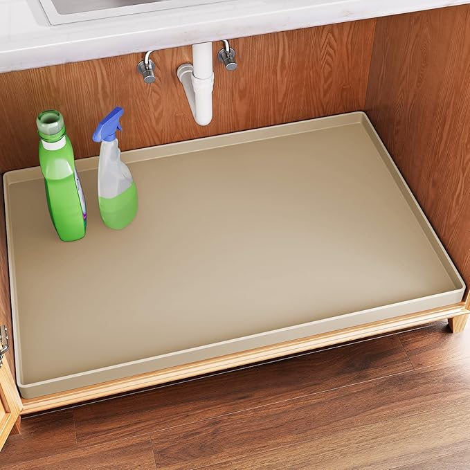 FLATO Waterproof Under Sink Mat 37" x 19" Shelf Liner by Unknown