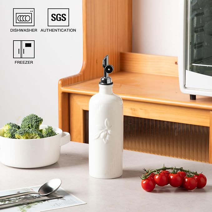 Sweejar Ceramic Olive Oil Dispenser Bottle - Image 3