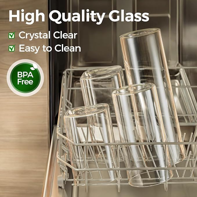 ComSaf 0.8 Qt Glass Food Storage Jars Set of 6, Pantry Organization Jar - Image 4