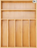 Besilord Silverware Organizer Kitchen Drawer Organizer Utensil Organizer Bamboo by Besilord