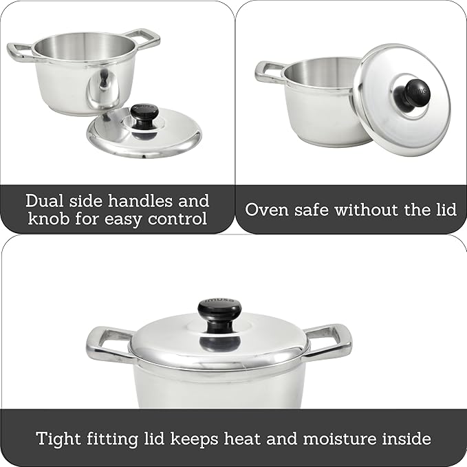 IMUSA 3.5qt H. Cajun Cast Aluminum Dutch Oven - Image 2