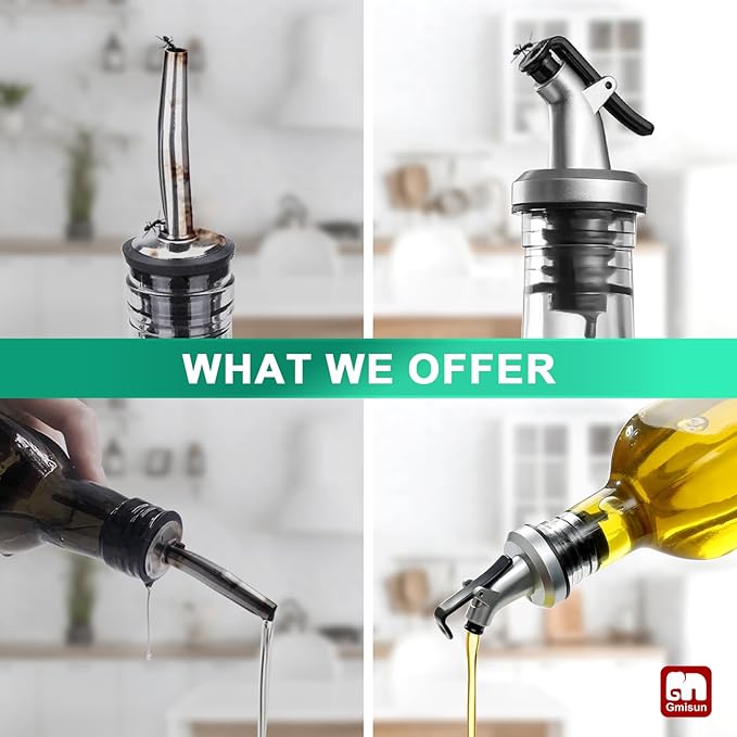 GMISUN Oil Dispenser for Kitchen, Olive Oil Dispenser Bottle, Cooking Oil - Image 4