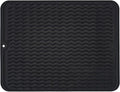 Silicone Dish Drying Mat, Non-Slip Easy Clean Sink Mat Large Heat-resistant by MODENGKONGJIAN