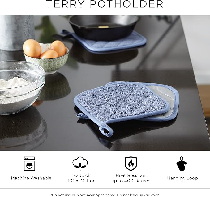 DII Basic Terry Collection Quilted 100% Cotton, 3 Piece - Image 7