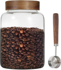 Large Glass Coffee Jars with Spoons 60 oz /1800ml, Round Storage Canister with by Patoper
