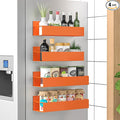 HuggieGems 4 Pack Magnetic Spice Storage Rack Organizer by HuggieGems