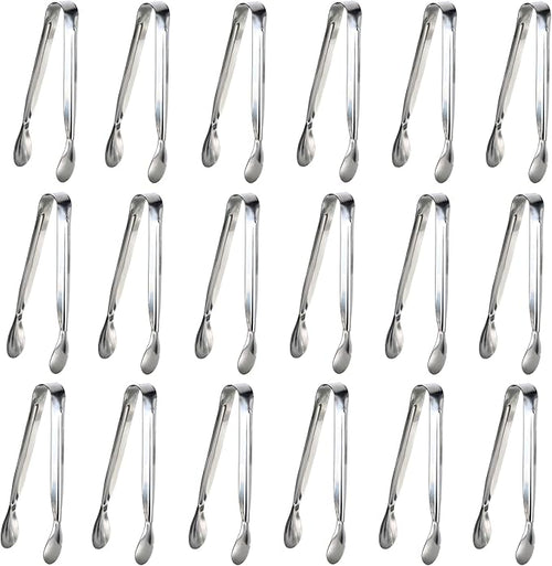 18PCS Mini Tongs for Appetizers, 5Inch Serving Tongs, Ice Tong Appetizer Tong by Sunenlyst