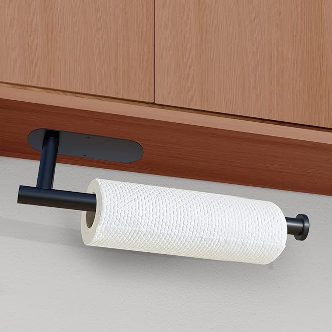 DEKAVA Under Cabinet Wall Mount Paper Towel Holder, Self-Adhesive Bar, - Image 3