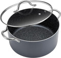 BEZIA 8 Quart Cooking Pot, Large Non Stick Induction Stock Pots by BEZIA
