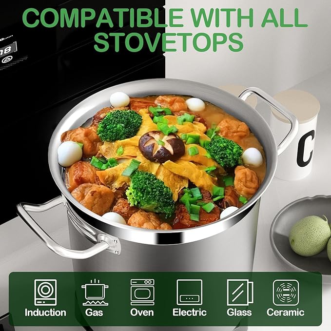 STOCKPOT Stainless Steel 24 Quart Stock Pot - Image 2
