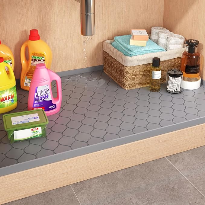 Winisok Silicone Under Sink Mat 25" x 22", kitchen Essentials and Gadgets - Image 7