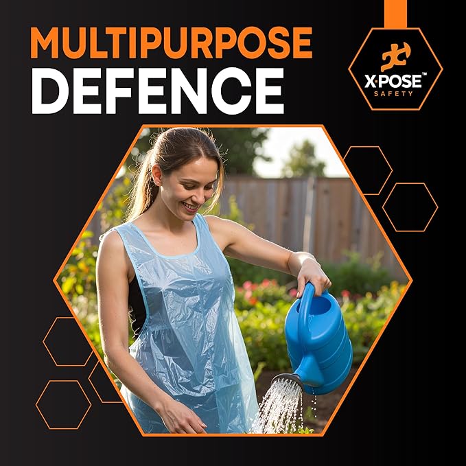 Xpose Safety 5000 Blue Plastic Disposable Aprons - Image 5