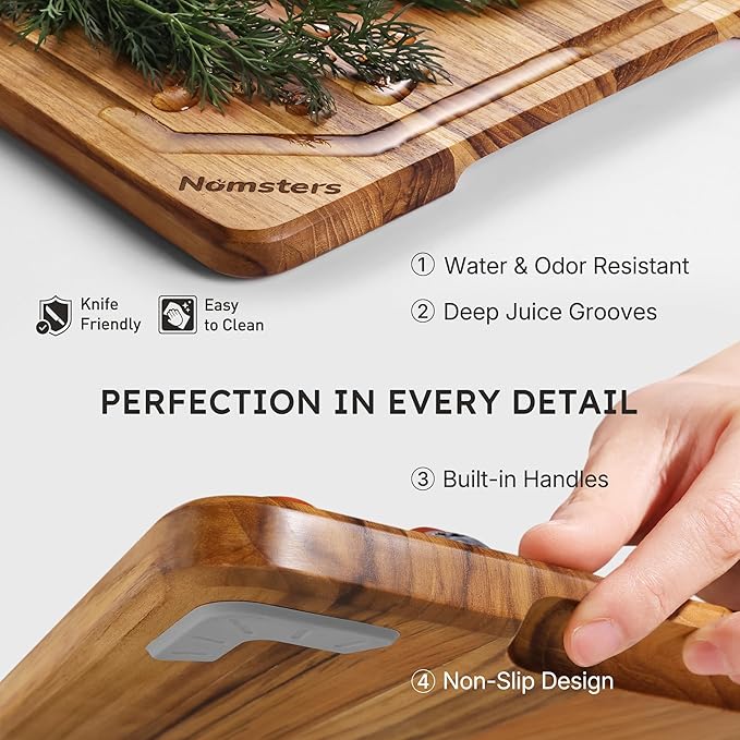 Extra Large Teak Wood Cutting Board - Image 6