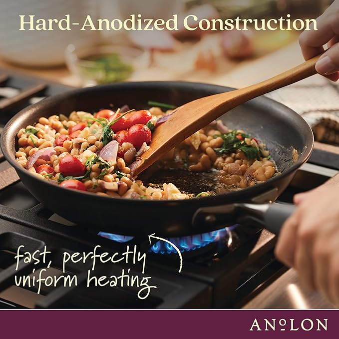Anolon Advanced Home Hard Anodized Nonstick Frying Pan, 14.5 Inch – Large - Image 7