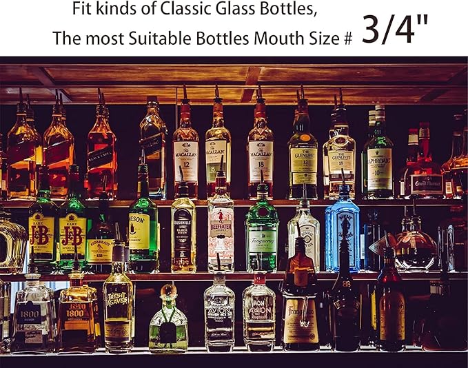 Pafusen 12 Pack Liquor Bottle Pourers, Liquor Pour Spout - Image 6