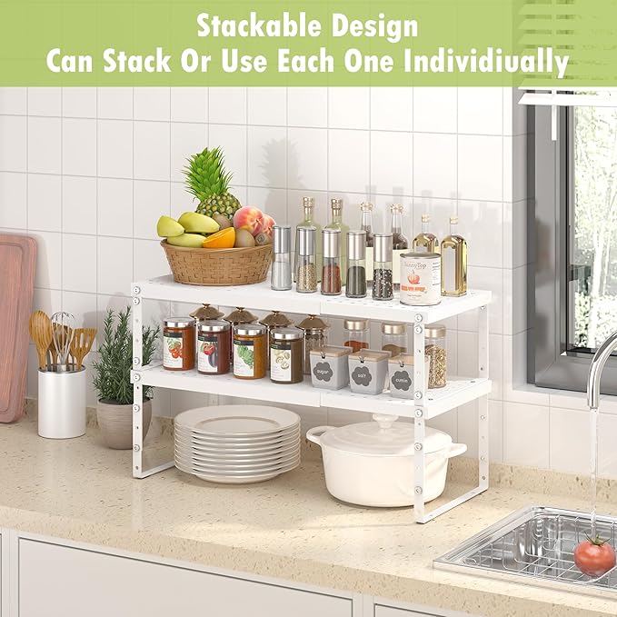 RUILALIFE Expandable Cabinet Organizer Shelf - Image 2