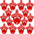 15 PCS Red Wall Mounted Beer Bottle Opener Rustproof, Bulk Soda Cap Opener by Wallmountedbottleopener
