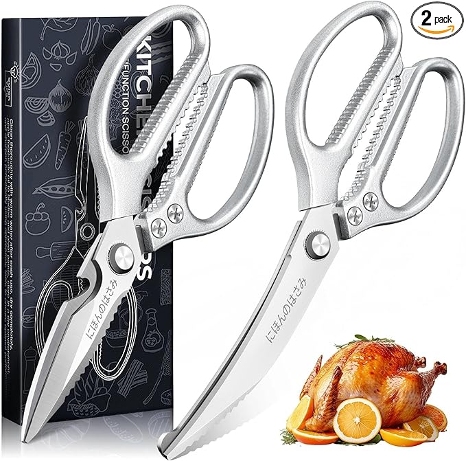 TIJERAS Kitchen Scissors Set Silver by TIJERAS