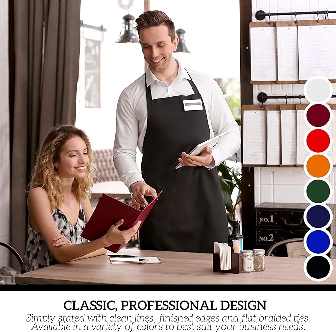 GREEN LIFESTYLE 120 Pack Bib Aprons - Image 6