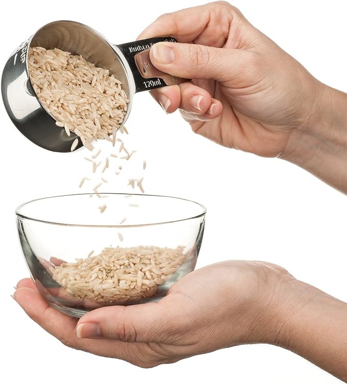 Hudson Essentials Stainless Steel Measuring Cups Set - Image 5