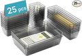 Vtopmart 25 PCS Office Desk Drawer Organizers Set, 4-Size Versatile Plastic by Vtopmart