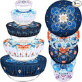 5 Pieces Bowl Covers Reusable, 5 Size Elastic Cloth Bowl Covers by Revahope