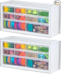 IRIS USA Small Plastic Storage Drawers, Made in USA, 10-Drawer Organizer by IRISUSA