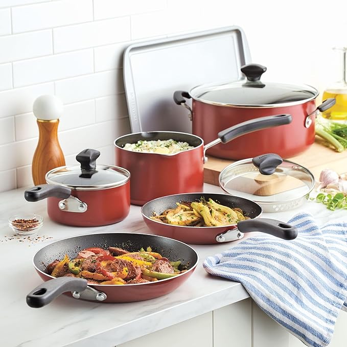 Farberware Cookstart DiamondMax Nonstick Cookware/Pots and Pans Set, Dishwasher - Image 10