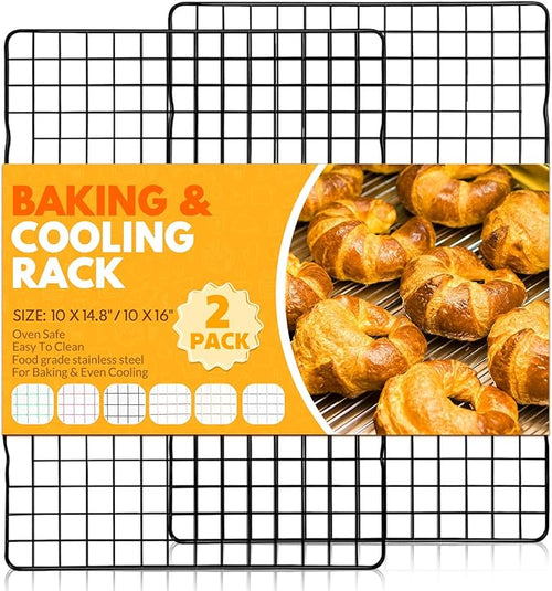 2 PCS Cooling Racks for Cooking and Baking, 14.8x10 Inches Stainless Steel by Unknown