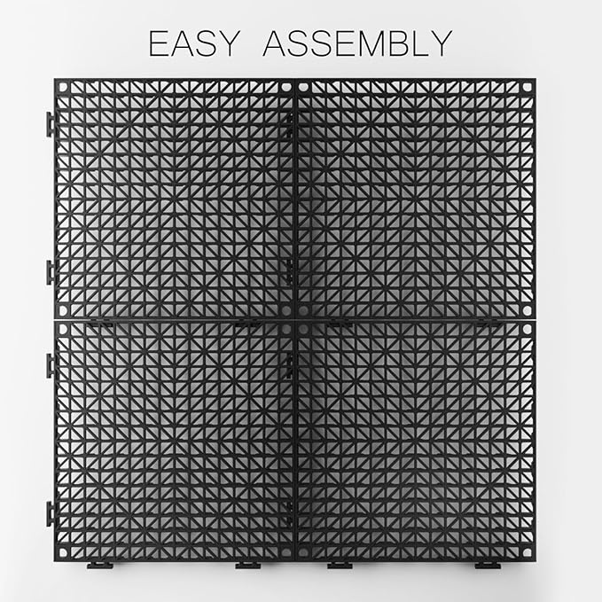 Tioncy 8 Pcs Bar Countertop Supplies Interlocking Mats 12 x 12 Inch Rubber - Image 4