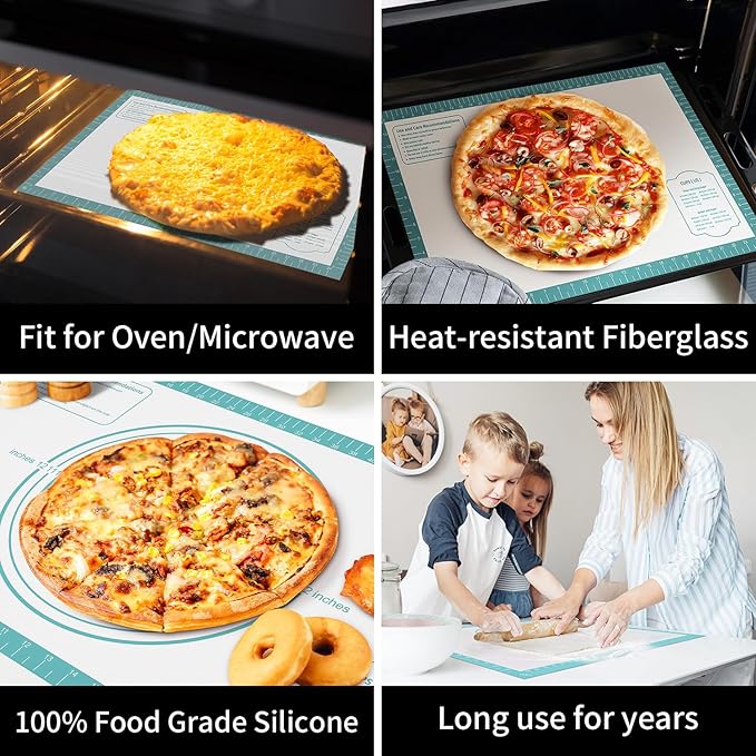 Non-Stick Silicone Pastry Mat, Thick Silicone Baking Mat - Image 2