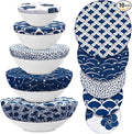 Patelai 10 Pcs Bowl Covers Reusable in 5 Size Stretch Cloth Fabric Elastic Food by Patelai