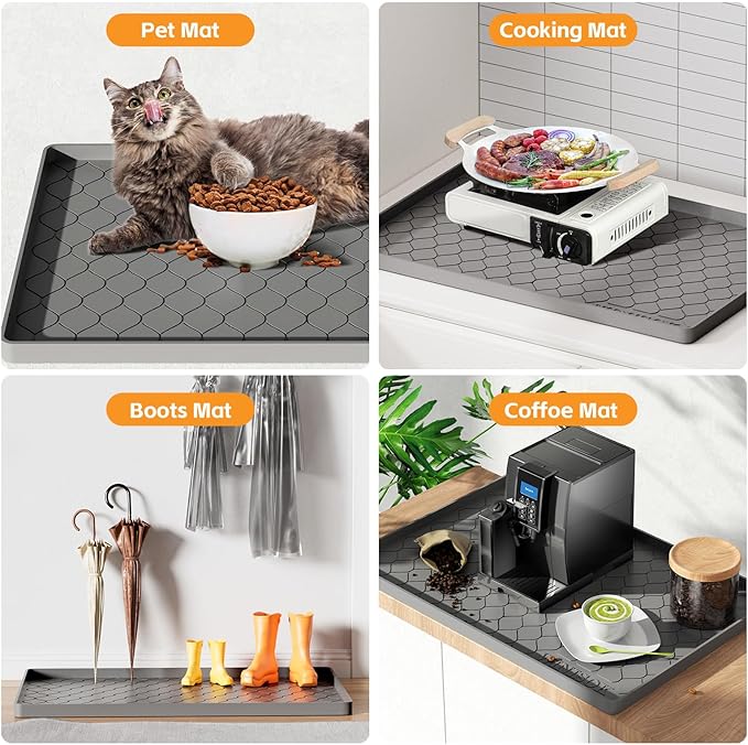 Winisok Silicone Under Sink Mat 40" x 22", Kitchen Essentials and Gadgets - Image 5