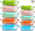 C CREST [10-Pack Glass Food Storage Containers, Meal Prep Containers by CCREST