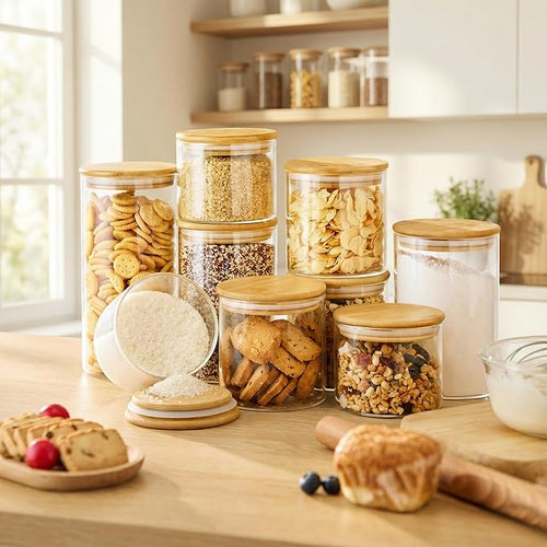32oz & 21oz - 4 Pack Glass Jars - Image 2