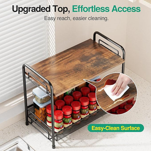 2 Pack Spice Rack Organizer for Countertop - Image 2