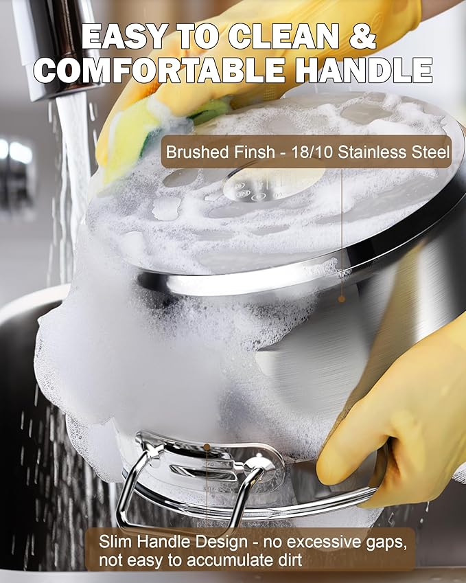 Cooks Standard Stockpots Stainless Steel, 16 Quart Professional Grade Stock Pot - Image 6