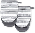 KitchenAid Albany Mini Oven Mitt 2-Pack Set, Charcoal Grey by KitchenAid