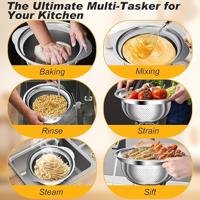 Stainless Steel Colander, and Pasta - Image 4