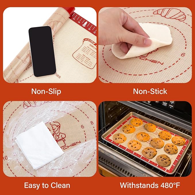 Non-Slip Silicone Baking Mat - Image 4