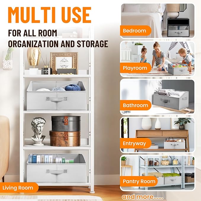 Extra Large Closet Organizers Bins 8 Pack - Image 5
