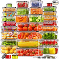 60 PCS Food Storage Containers by KEMETHYFocusesonCreatingEfficientStorageProductswithQualityMaterials
